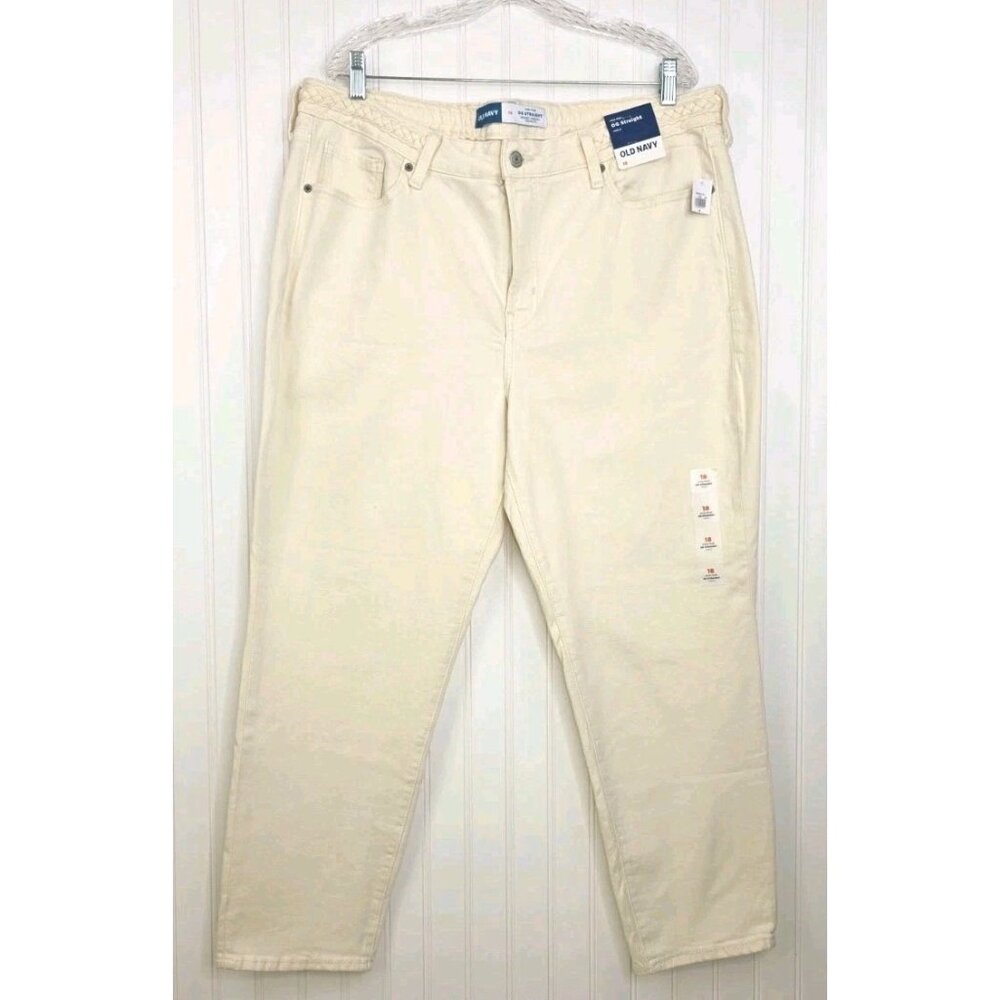 Old Navy Jeans Womens O. G. Straight Ankle Button Fly NWT Size 18